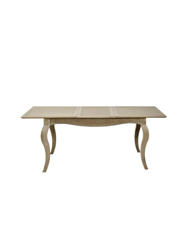 Camille French Style 6 Seater Extending Dining Table - Limed Oak - Image 3