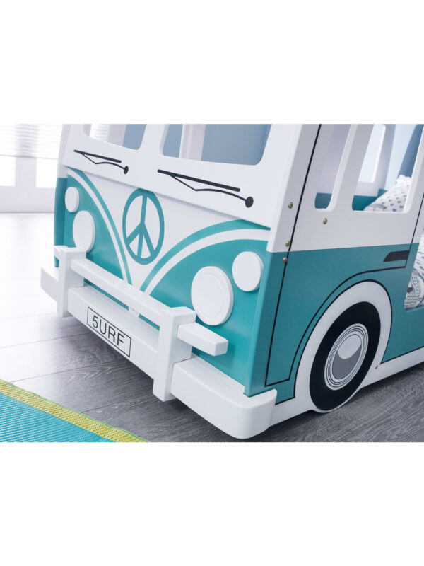 Campervan 90cm Single Green/White Bunk Bed - Image 9
