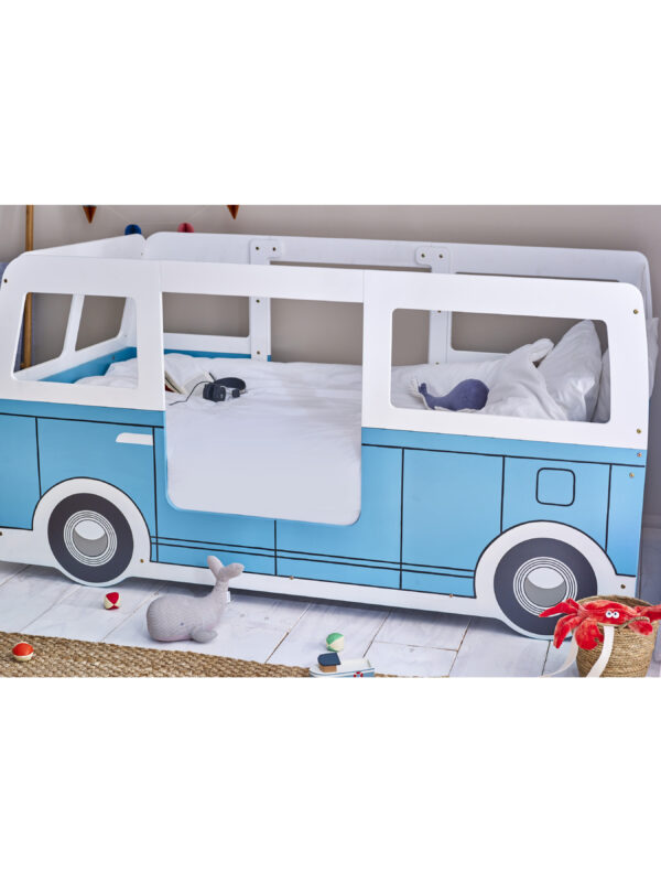 Campervan 90cm Single Blue and White Bed - Image 10