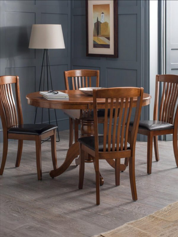 Canterbury Round To Oval Extending Table – Mahogany