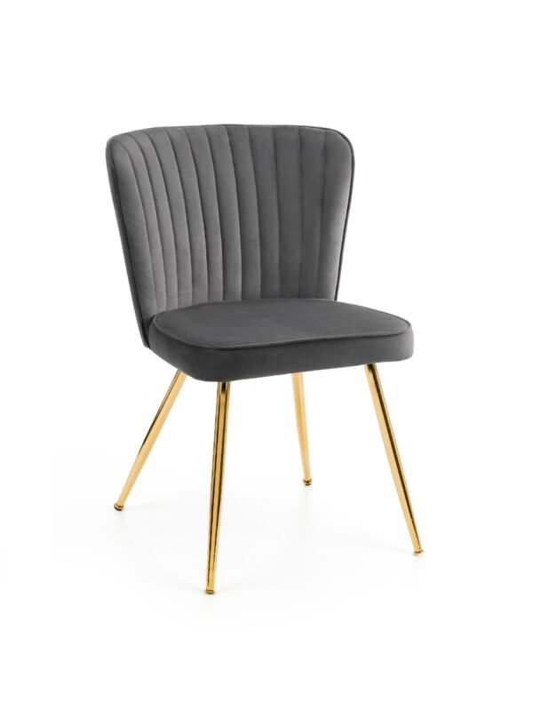 Set Of 2 Cannes Dining Chairs - Grey - Image 4