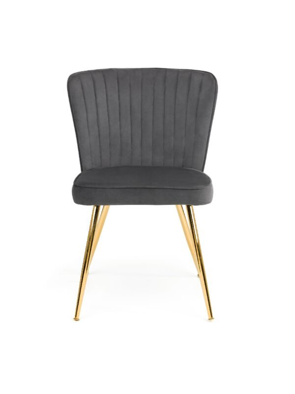 Set Of 2 Cannes Dining Chairs - Grey - Image 5