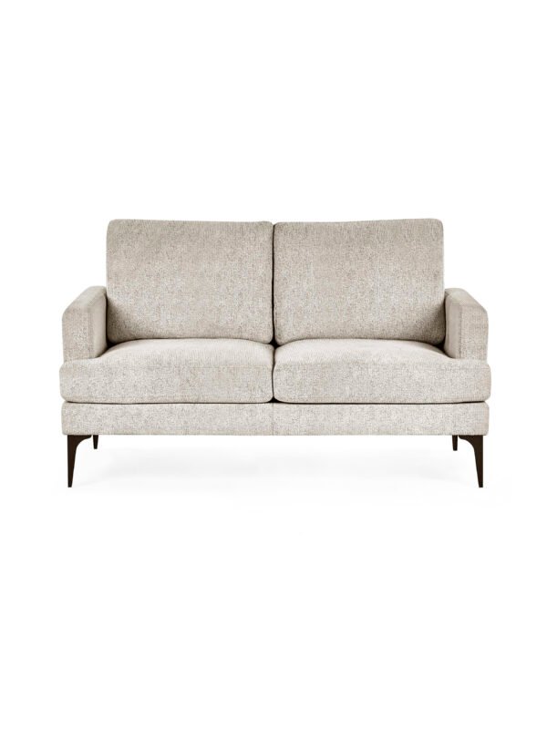 Carrera Oyster Cream Chenille 2 Seater Sofa - Image 3