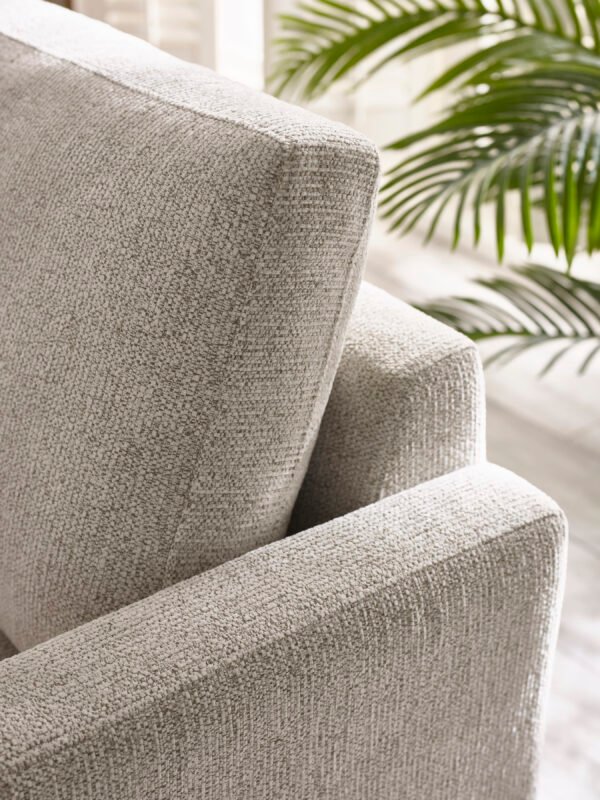 Carrera Oyster Cream Chenille 2 Seater Sofa - Image 4