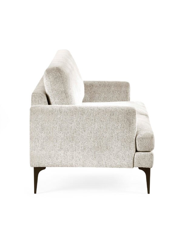 Carrera Oyster Cream Chenille 2 Seater Sofa - Image 9