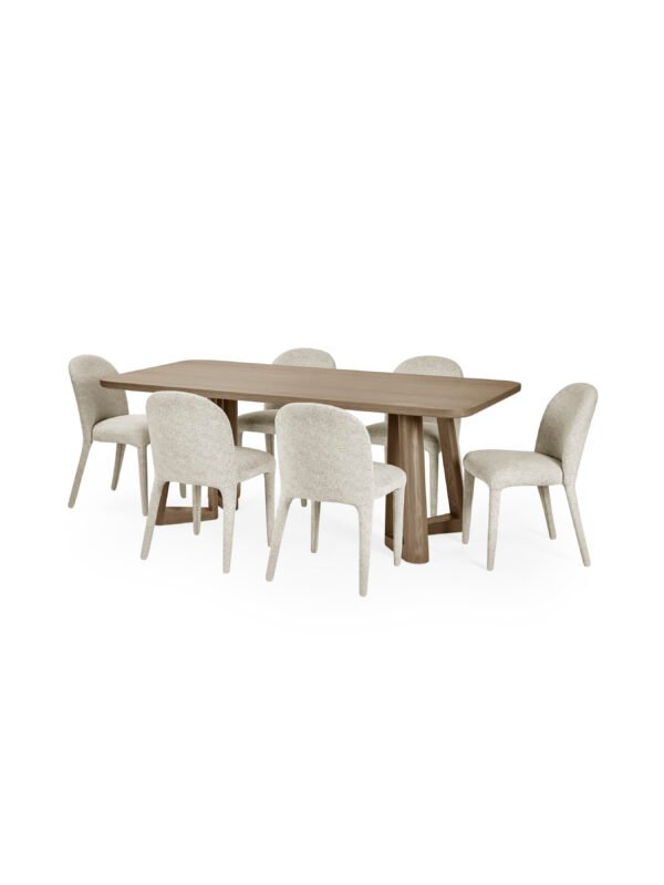 Caravelle Rectangular 4-6 Seater Dining Table - Smokey Oak Effect - Image 10