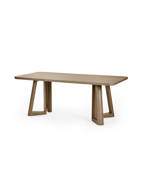 Caravelle Rectangular 4-6 Seater Dining Table - Smokey Oak Effect - Image 2