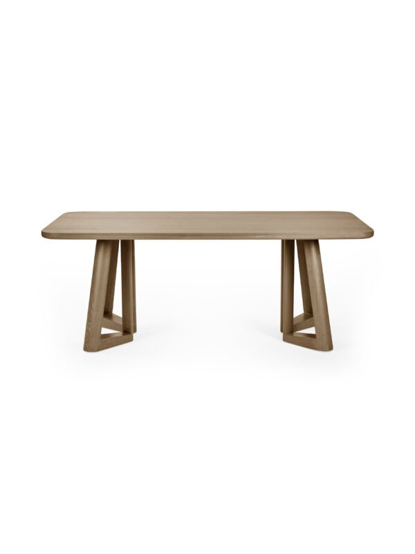 Caravelle Rectangular 4-6 Seater Dining Table - Smokey Oak Effect - Image 3