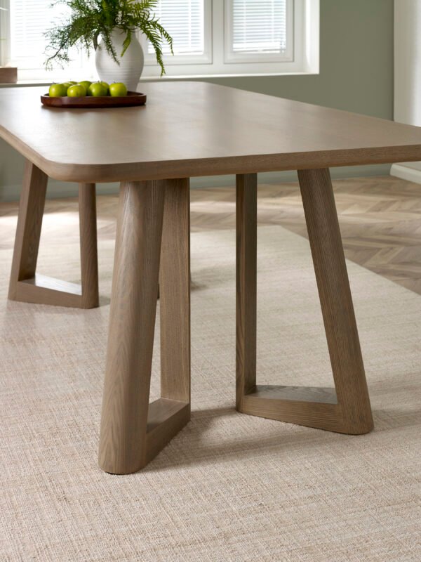 Caravelle Rectangular 4-6 Seater Dining Table - Smokey Oak Effect - Image 5