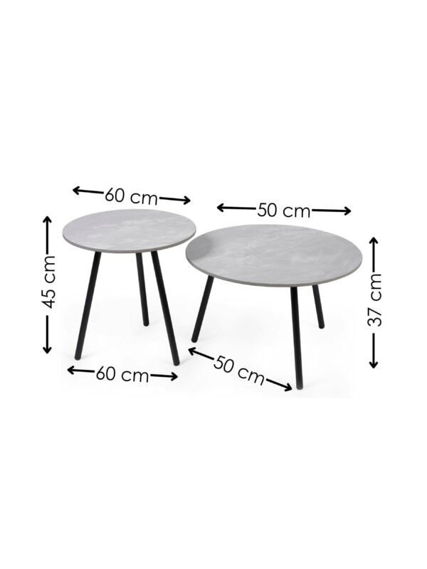 Casper Round Side Tables (Set of 2) - Image 7