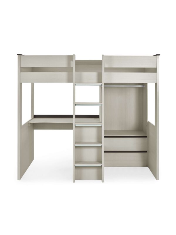 Celeste Highsleeper with Desk - Nordic Wood Effect - Image 5