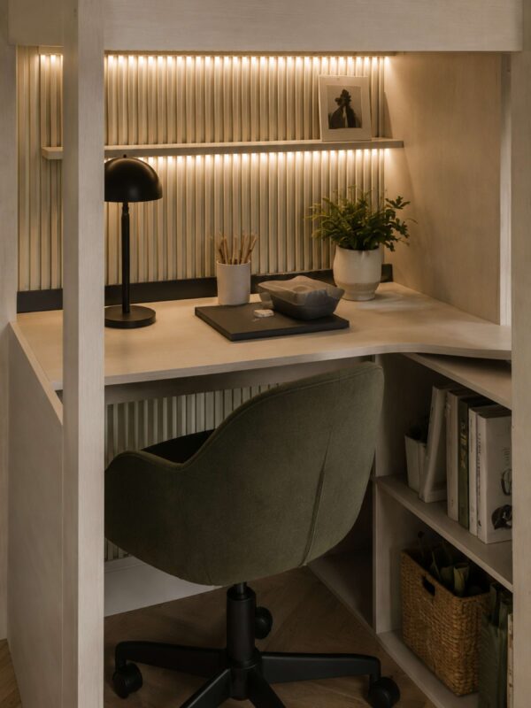Celeste Highsleeper with Desk - Nordic Wood Effect - Image 8