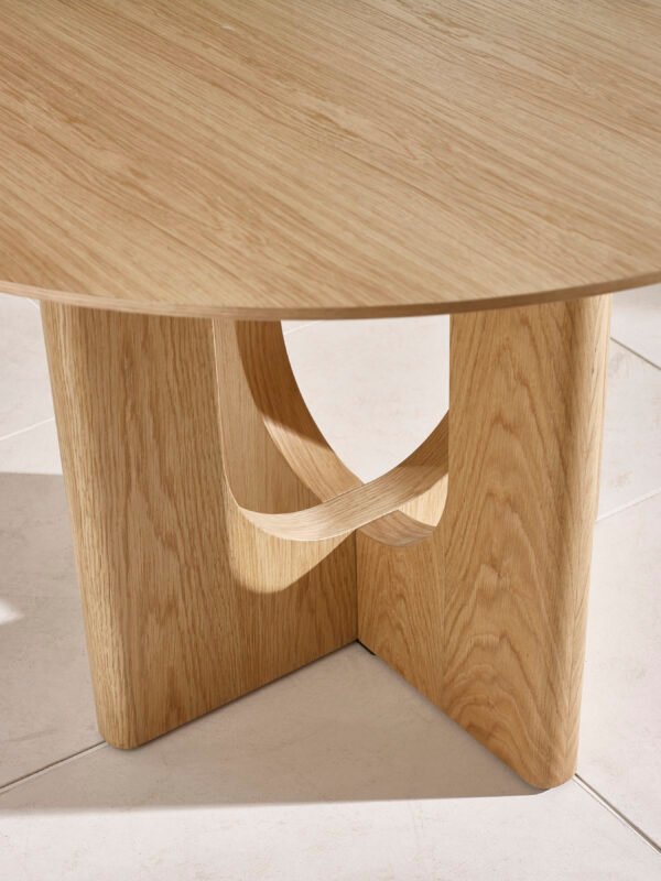 Cellini Oak 120cm Round Dining Table - Image 6