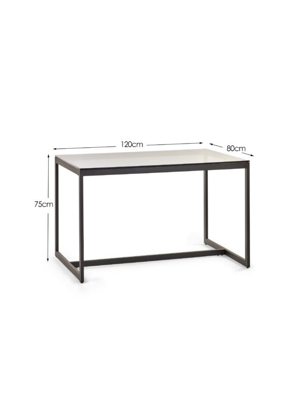 Chicago Dining Table Smoked Glass - Image 4