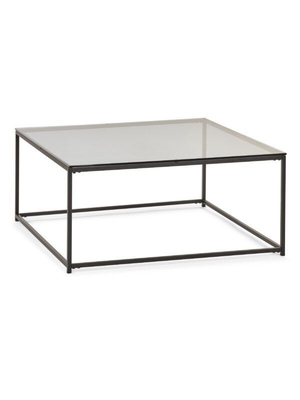 Chicago Square Coffee Table Smoked Glass - Image 2