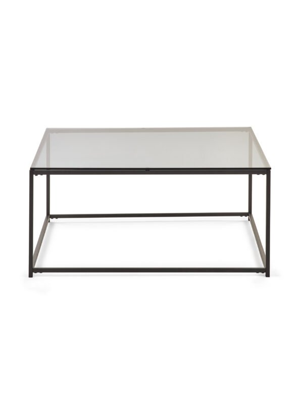 Chicago Square Coffee Table Smoked Glass - Image 3