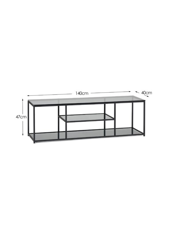 Chicago Tv Unit Smoked Glass - Image 4