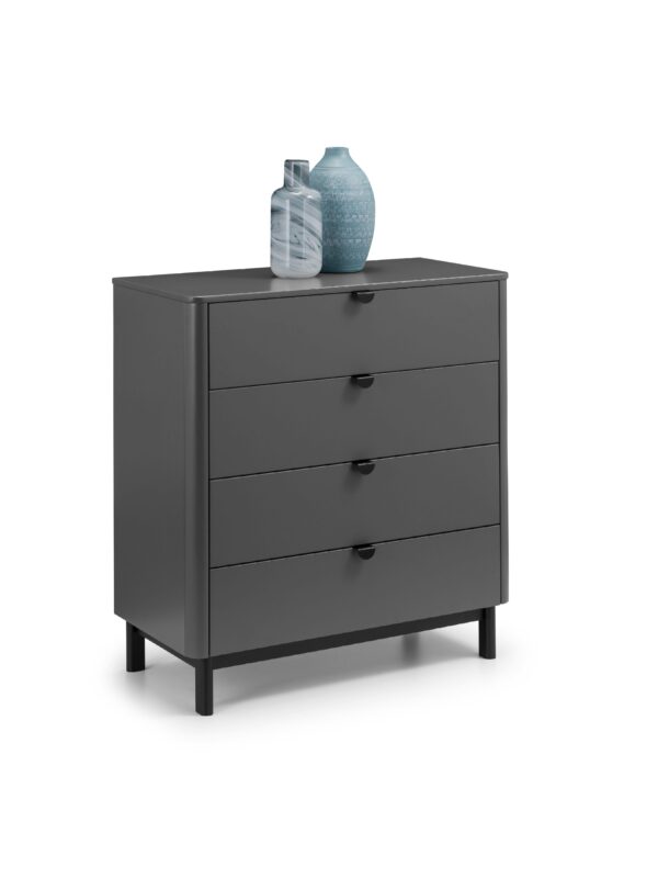 Chloe Storm Grey 4 Drawer Chest - Image 2