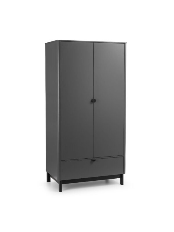 Chloe 2 Door 1 Drawer Wardrobe - Image 3