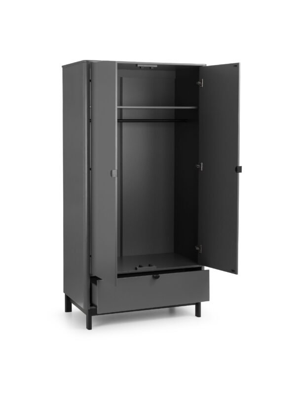 Chloe 2 Door 1 Drawer Wardrobe - Image 4