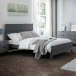 Chloe 135cm Double Grey Bed
