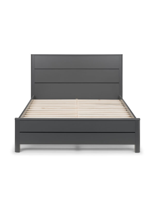Chloe 135cm Double Grey Bed - Image 4