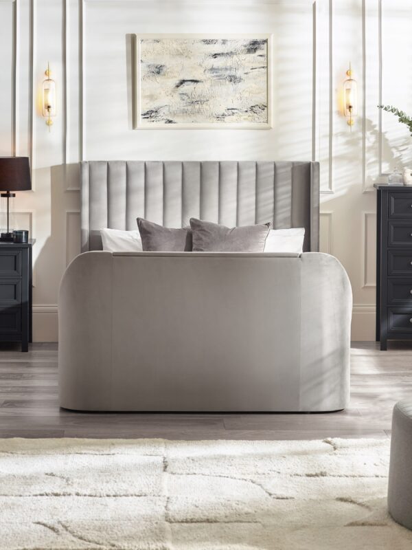 Clara Upholstered TV Ottoman Storage Bed - Image 3