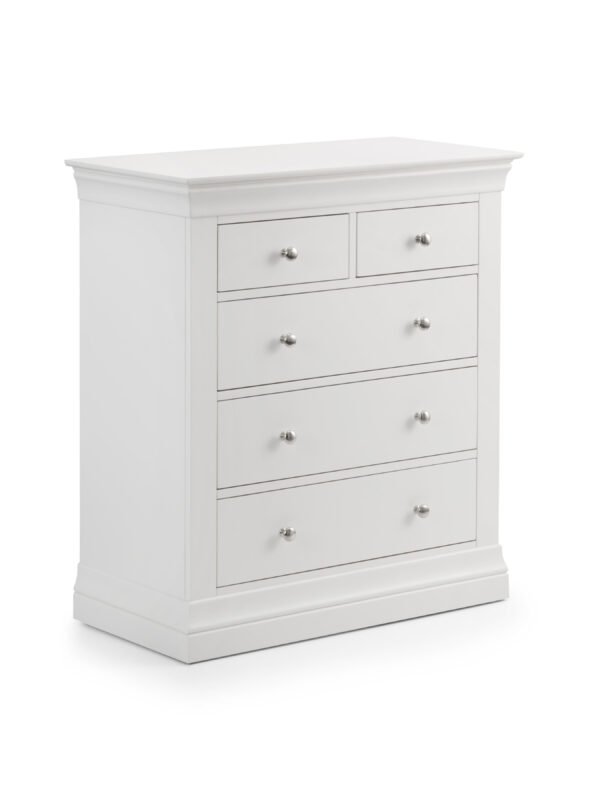 Clermont 3+2 Drawer Chest - Surf White - Image 2