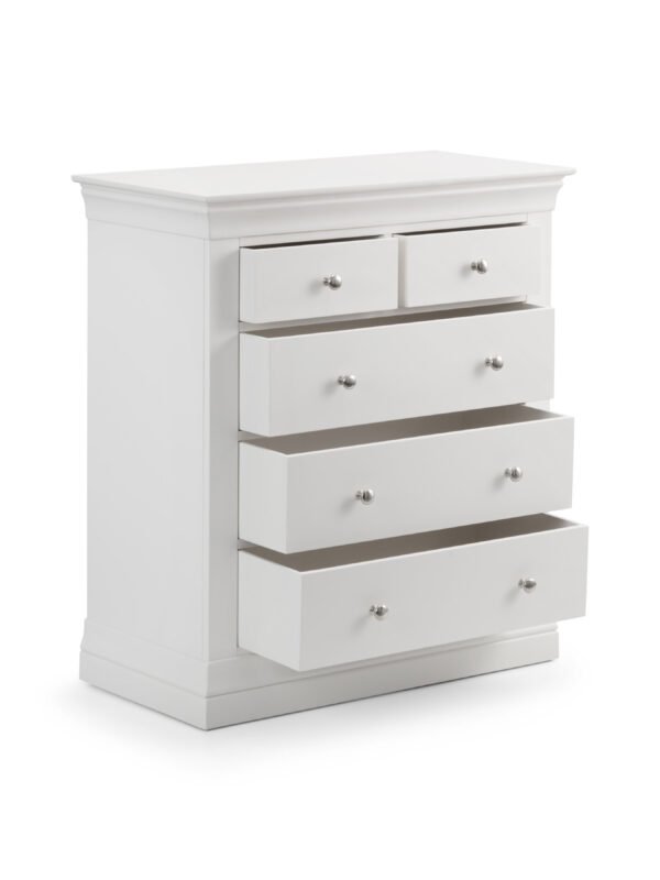 Clermont 3+2 Drawer Chest - Surf White - Image 3