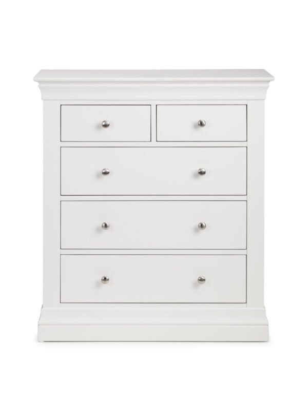 Clermont 3+2 Drawer Chest - Surf White - Image 4