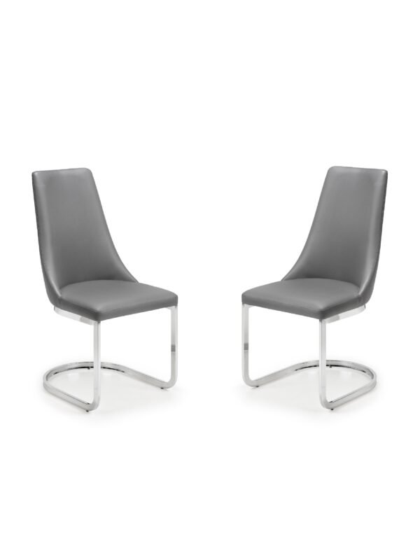 Set Of 2 Como Cantilever Dining Chairs - Image 2
