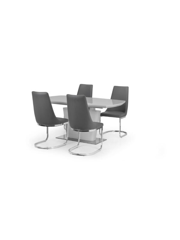 Set Of 2 Como Cantilever Dining Chairs - Image 6