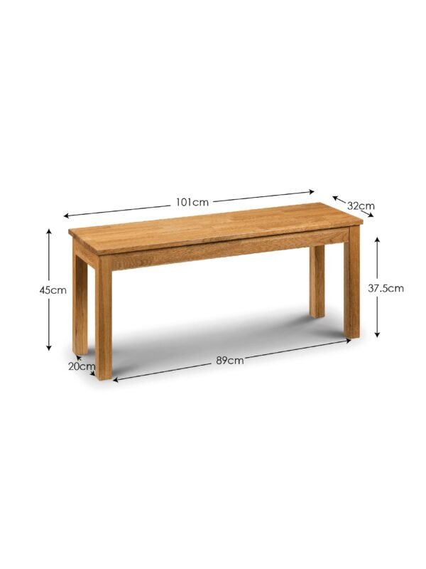 Coxmoor 2 Seater Dining Bench - Image 5