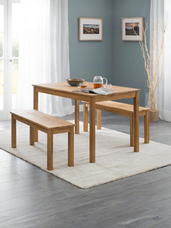 Coxmoor 2 Seater Dining Bench - Image 6