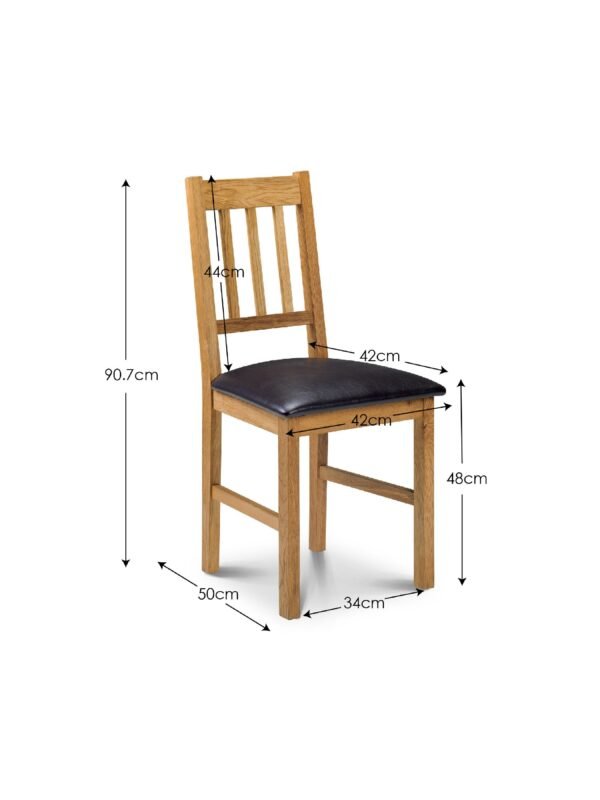 Coxmoor Slatted Back Dining Chairs (Set of 2) - Image 5
