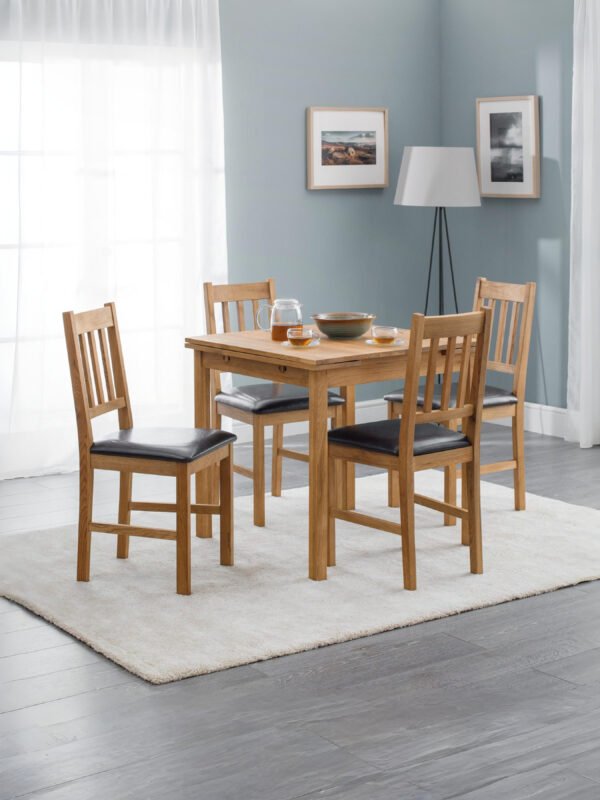 Coxmoor 4 Seater Extending Dining Table - Oak - Image 11