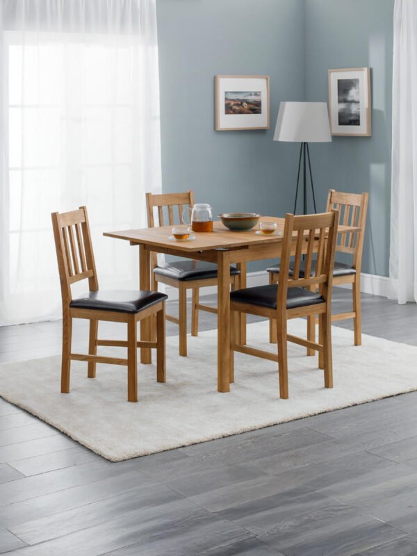 Coxmoor 4 Seater Extending Dining Table - Oak - Image 12