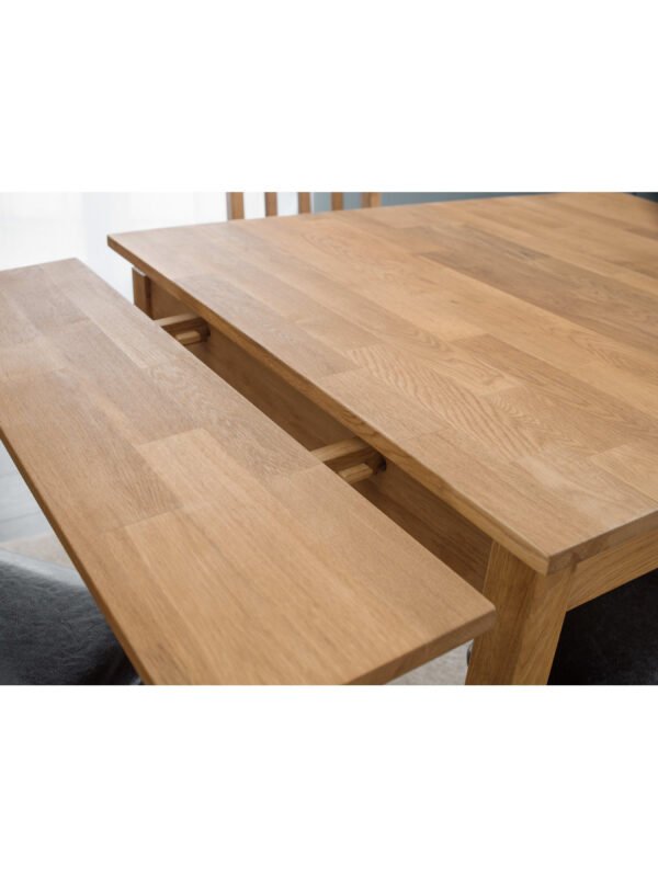 Coxmoor 4 Seater Extending Dining Table - Oak - Image 7