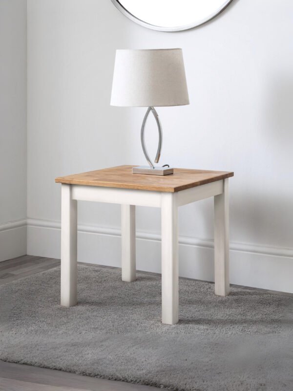 Coxmoor Lamp Table – Ivory & Oak