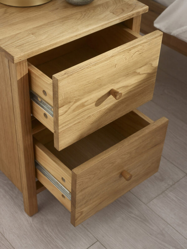 Coxmoor 2 Drawer Bedside Table - Image 10
