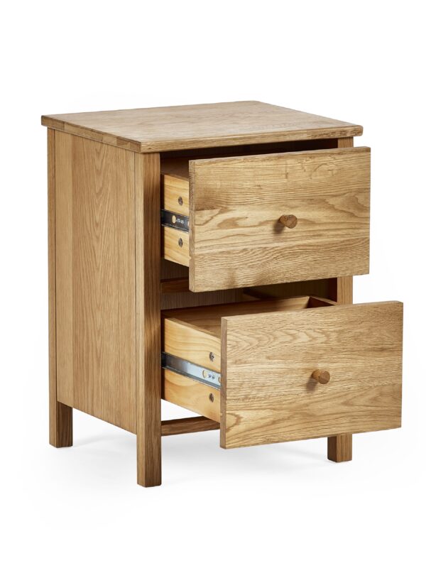 Coxmoor 2 Drawer Bedside Table - Image 4