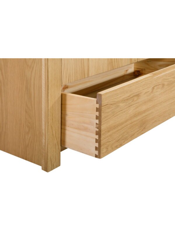 Curve 3 Drawer Chest - Oak - Image 6