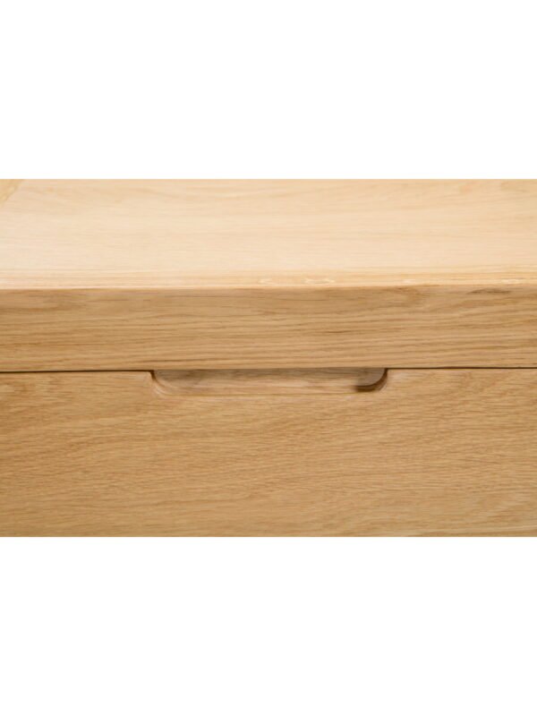 Curve 3 Drawer Chest - Oak - Image 7