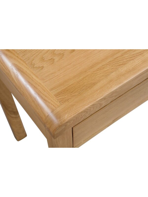 Curve 2 Drawer Dressing Table with Stool Set - Oak - Image 6