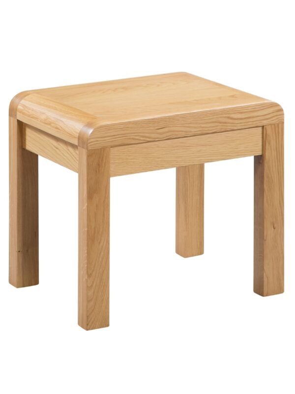 Curve 2 Drawer Dressing Table with Stool Set - Oak - Image 9