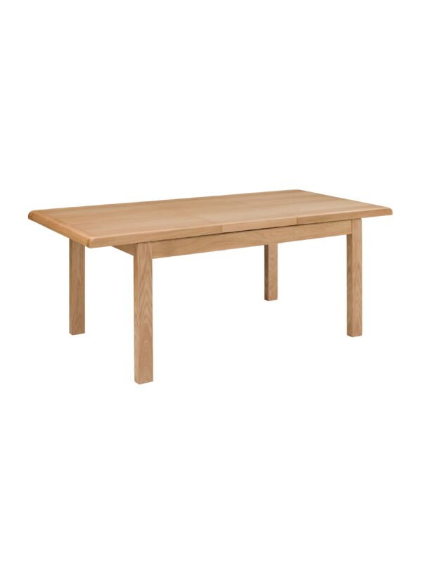 Curve 6 Seater Extending Dining Table - Oak - Image 3
