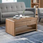 Curve 1 Drawer Coffee Table – Oak