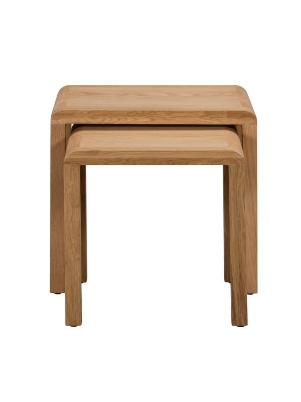 Curve Nest of 2 Tables - Oak - Image 3