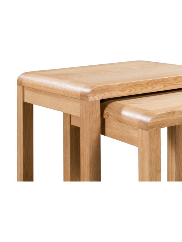 Curve Nest of 2 Tables - Oak - Image 5