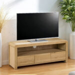 Curve TV Unit  up to 40 inch - Oak
